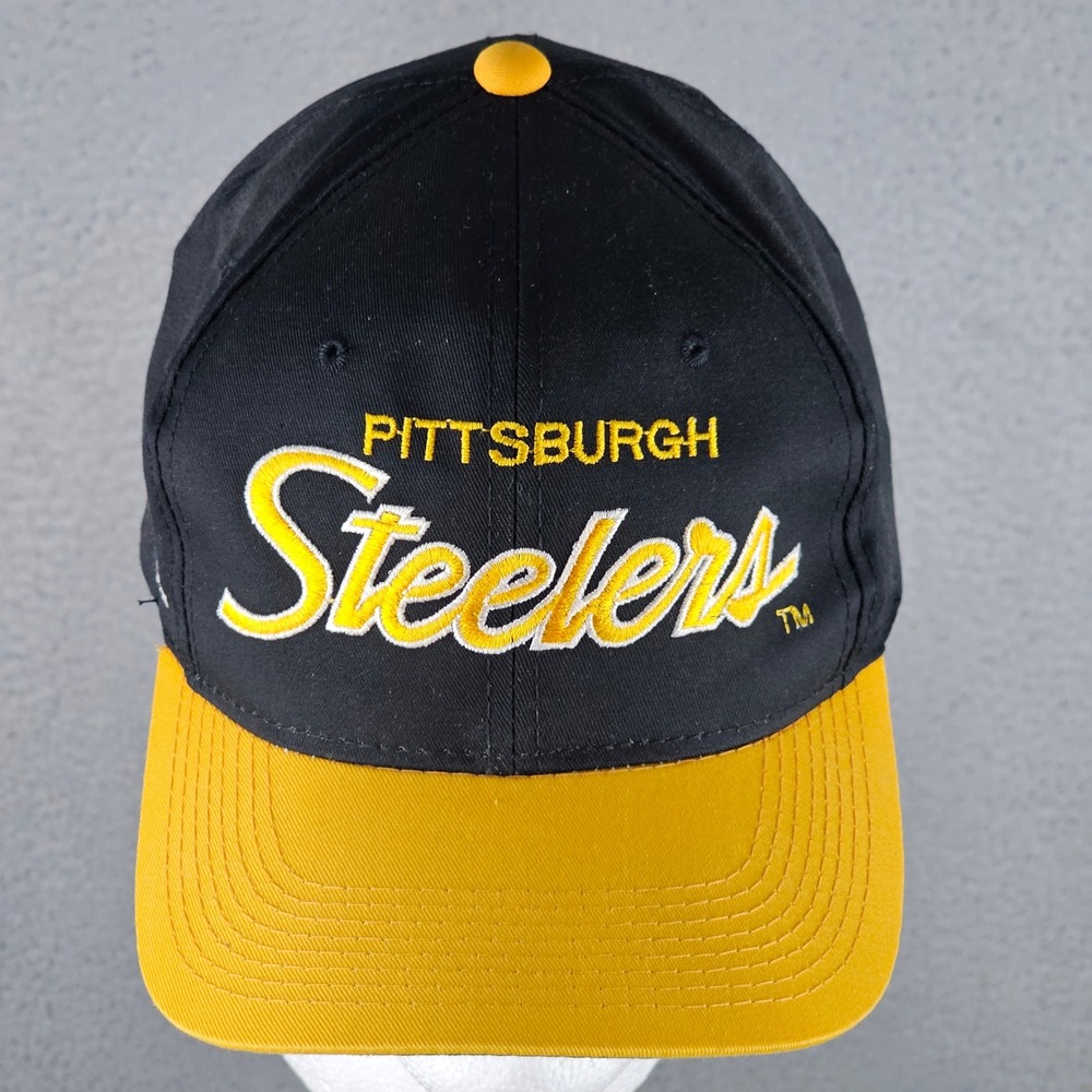 Sports Specialties Script Hat Mens OSFA Pittsburgh Steelers Vintage Snapback Cap